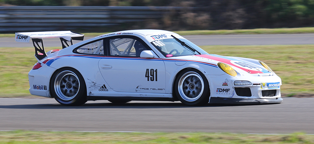 Team DMF Racing's Porsche - Rasmus S. Juulsen og Tage Nielsen.
(Foto: Motorsporten.dk)